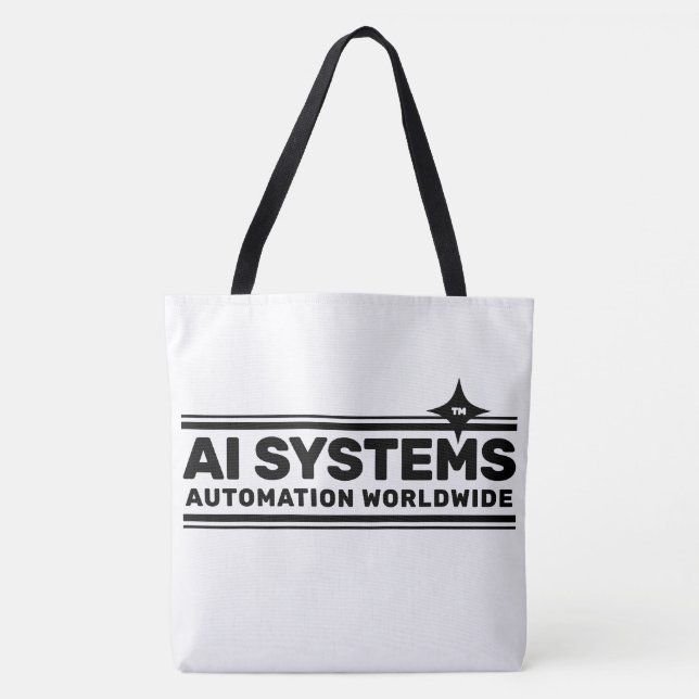AI Systems™ Tote Bag Tygkasse (Framsida)