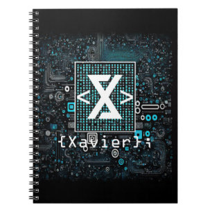 Ai - Technology - Coding Monogram - Xavier Anteckningsbok