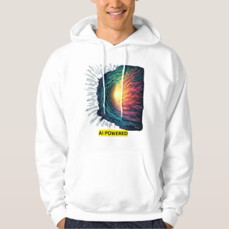 AI-teknik - Futuristiskans tekniska design Hoodie