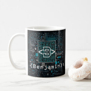 Ai - Teknik - kodningsmonogram - Brev B Kaffemugg