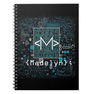 Ai - Teknik - kodningsmonogram - Brev M Anteckningsbok