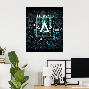 Ai - Teknologi - Kodande Monogram - Delta Affisch