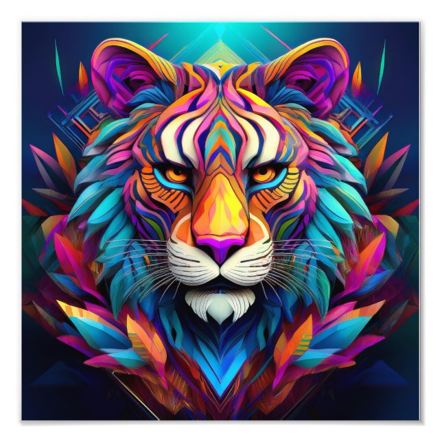 AI Tiger Fototryck (Framsidan)