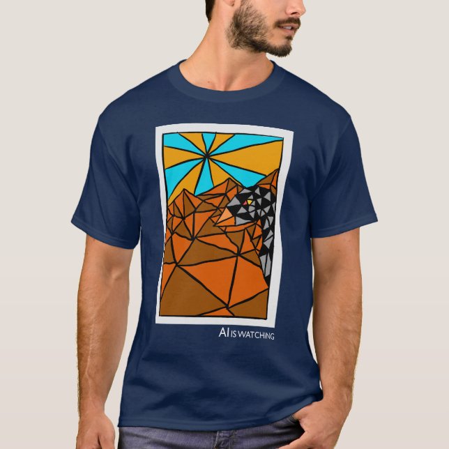 AI tittar på T-Shirt (Framsida)