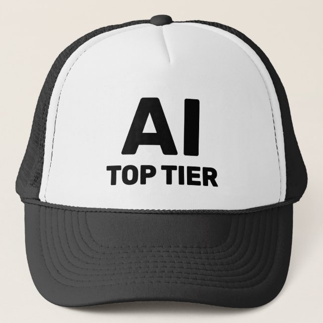 AI Top Tier™ Trucker Hat Keps (Framsida)