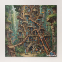 AI Ultimate Träd House Puzzle