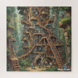 AI Ultimate Träd House Puzzle Pussel