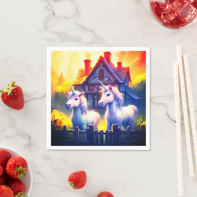 Ai Unicorns Pappersservett (Insitu)