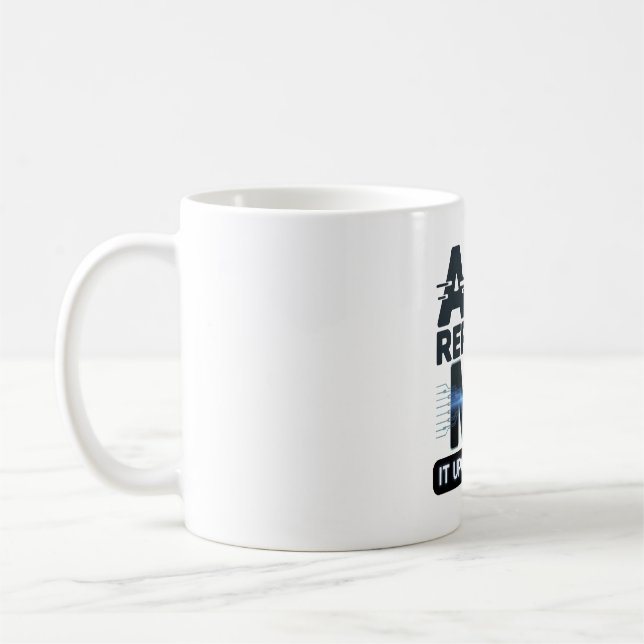 AI-uppgraderingscitat för teknikentusiaster Kaffemugg (Vänster)