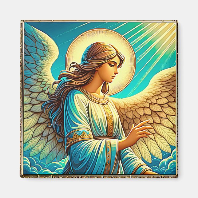AI Vacker Angel Expressionisse Effect Magnet (Framsidan)