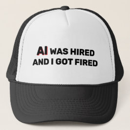 AI Was Hired And I Got Fired™ Trucker Hat Keps