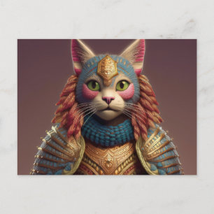 AI Yarn Cat Vykort