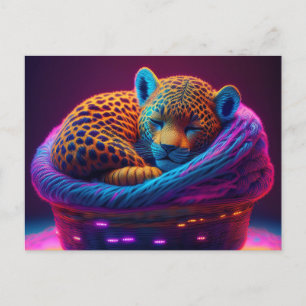 AI Yarn Jaguar Vykort