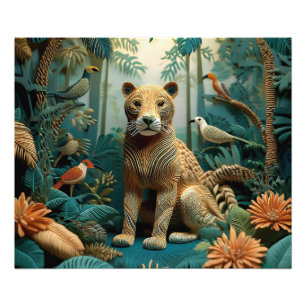 AI Yarn Jungle Fototryck