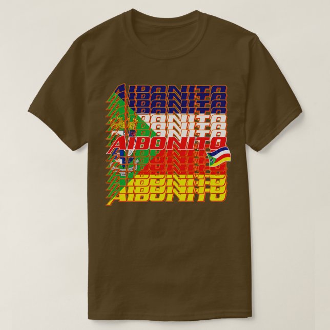 Aibonito Cascade-text T Shirt (Design framsida)