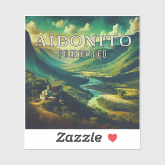Aibonito Puerto Rico 3 Inch Vinyl Sticker Klistermärken