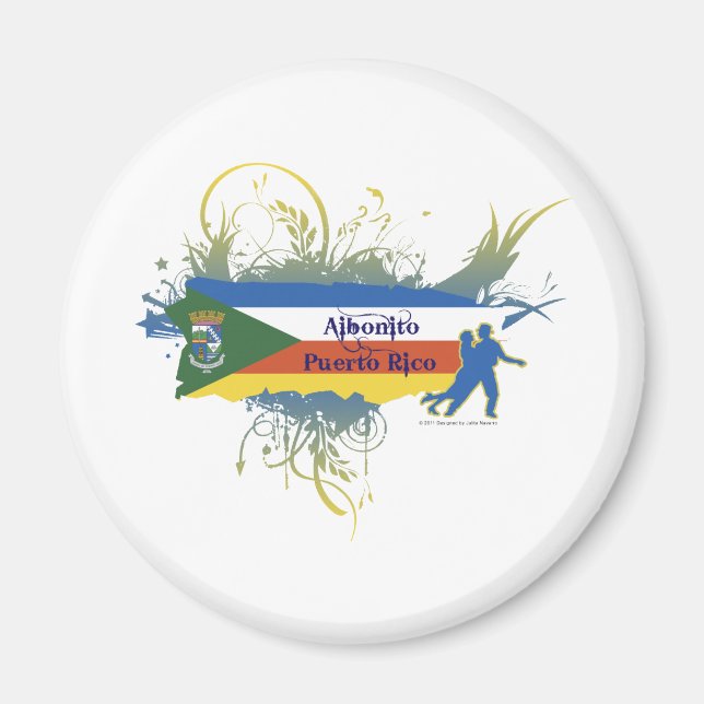 Aibonito - Puerto Rico Magnet (Framsidan)
