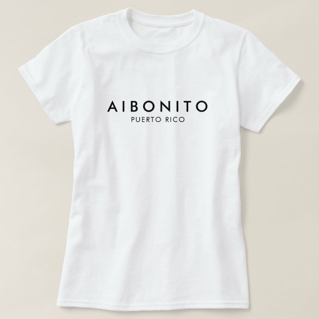Aibonito Puerto Rico T skjorta T Shirt (Design framsida)