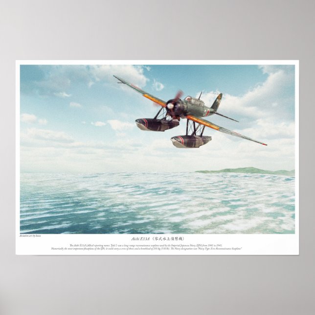 Aichi E13A Poster (Framsidan)