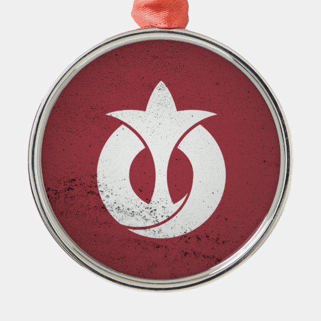 Aichi prefecture julgransprydnad metall (Framsidan)