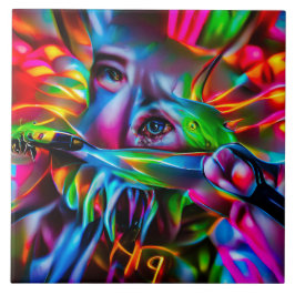 Aichmofobia: Vivid Surreal Art Kakelplatta