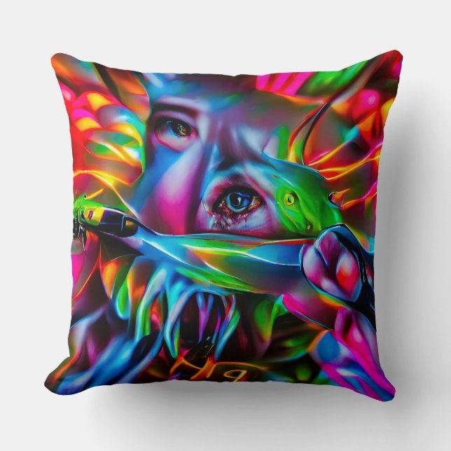 Aichmofobia: Vivid Surreal Art Kudde (Framsida)