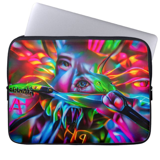 Aichmofobia: Vivid Surreal Art Laptop Fodral (Framsidan)