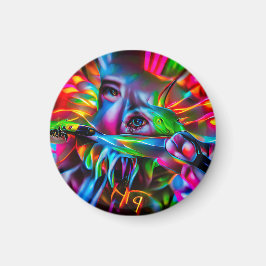 Aichmofobia: Vivid Surreal Art Magnet