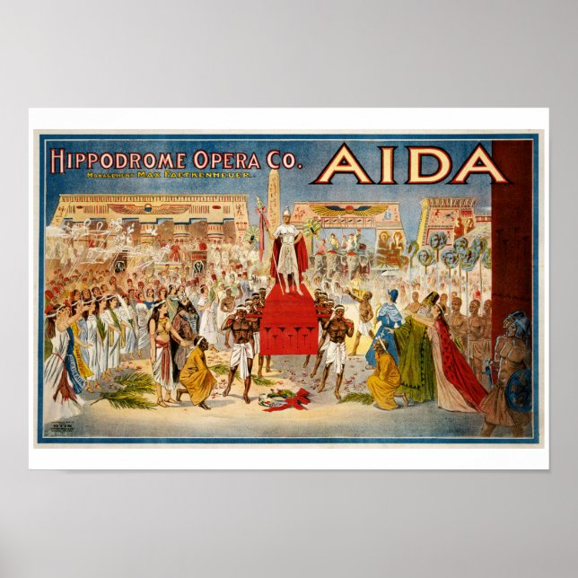 Aida Opera poster 1898 (Framsidan)