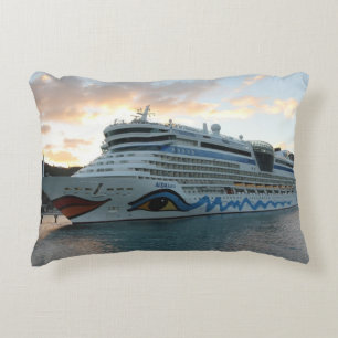AIDAluna Cruise Frakt in Road Town on Tortola Prydnadskudde