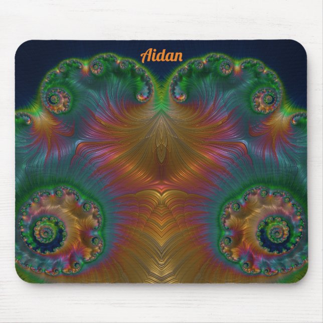 AIDAN ~ Green Orange Yellow and Blue Design  Musmatta (Framsidan)