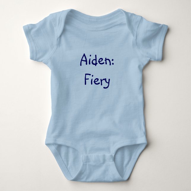 Aiden Baby Namn Betydelse Bodydress Tröja (Framsida)