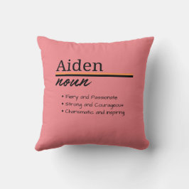 Aiden, Boy Personlig Namn Definition Kudde