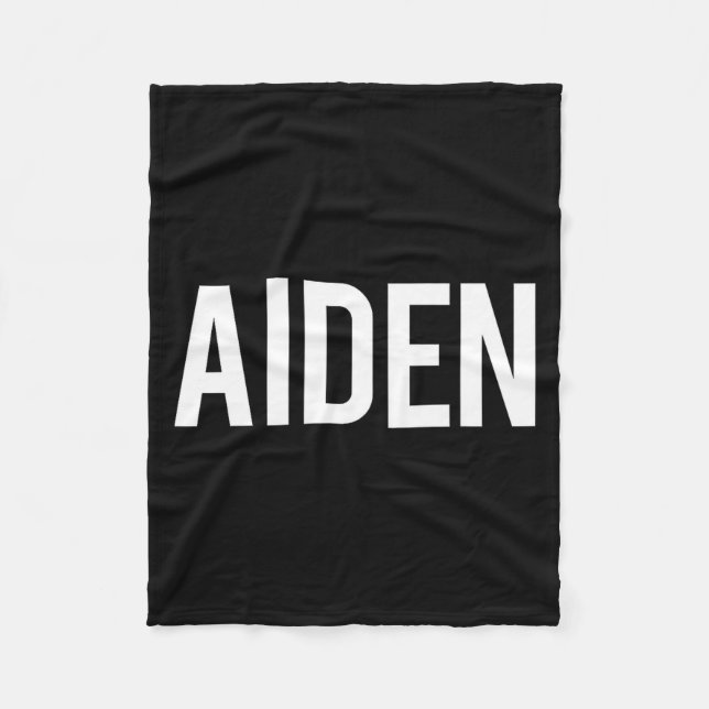 Aiden - Cool New Funny Name Fan Gift Tee  Fleecefilt (Framsidan)
