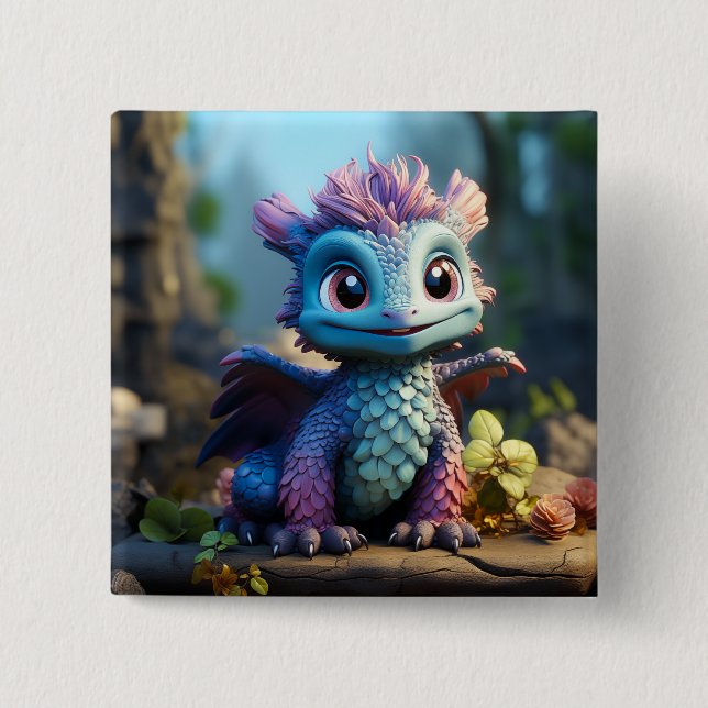 Aiden, en Whimsical Dragon Knapp (Framsida)