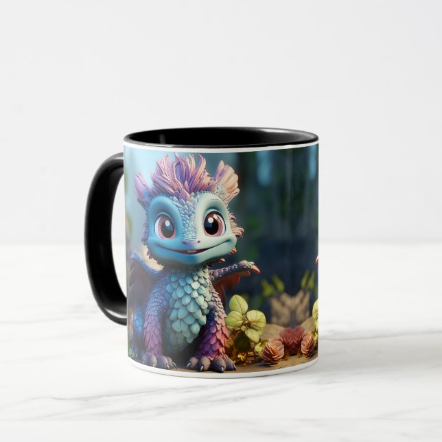 Aiden, en Whimsical Dragon Mugg (Framsida vänster)