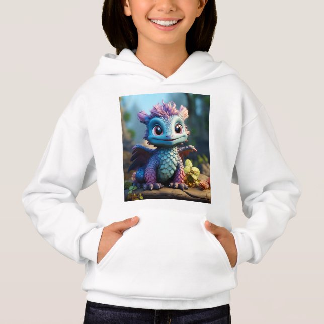 Aiden, en Whimsical Dragon T Shirt (Framsida)