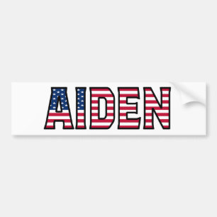 Aiden Namn Vorname USA Aufkleber Sticker Auto Bildekal