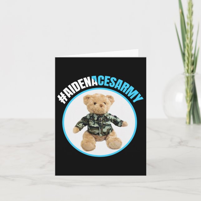 Aidentiacesarméns kamp mot cancer Leukemia Aiden" Kort (Framsida)