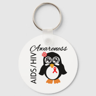 AIDS HIV Awareness Penguin Nyckelring