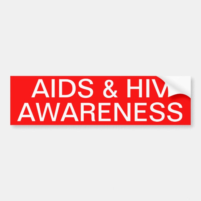 AIDS- & HIV-medvetenhet Bildekal (Framsidan)