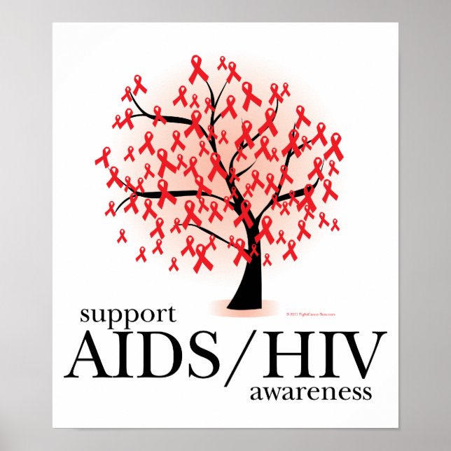 AIDS/HIV Träd Poster (Framsidan)