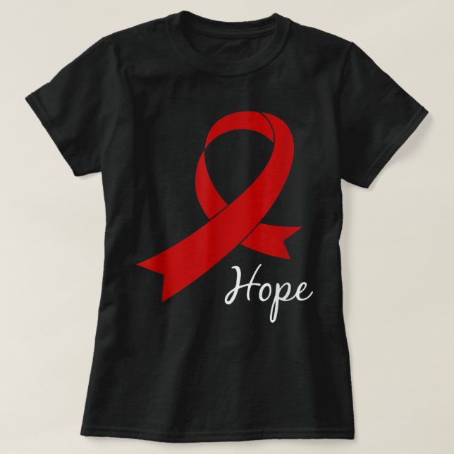 Aids Hope World Aids Day Awareness Hiv Gift Tee (Design framsida)