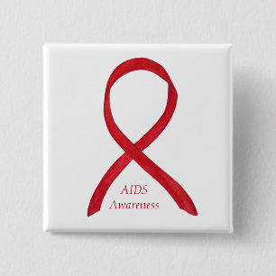 AIDS-medvetandegrad Anpassningsbar konst. Knapp