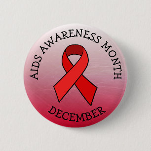 AIDS MEDVETENHET MÅNAD DECEMBER KNAPP