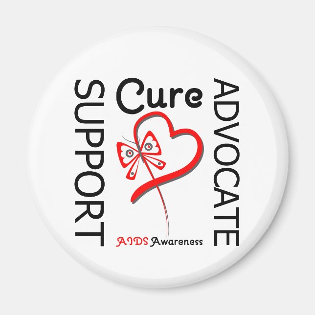 AIDS Support Advocate Cure Magnet (Framsidan)