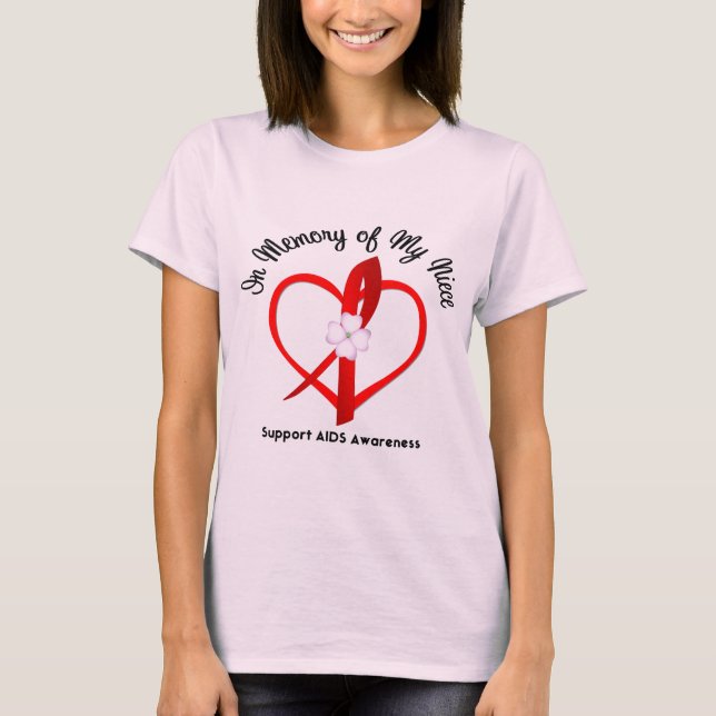 AIDS till minne av min dotter Tee Shirt (Framsida)