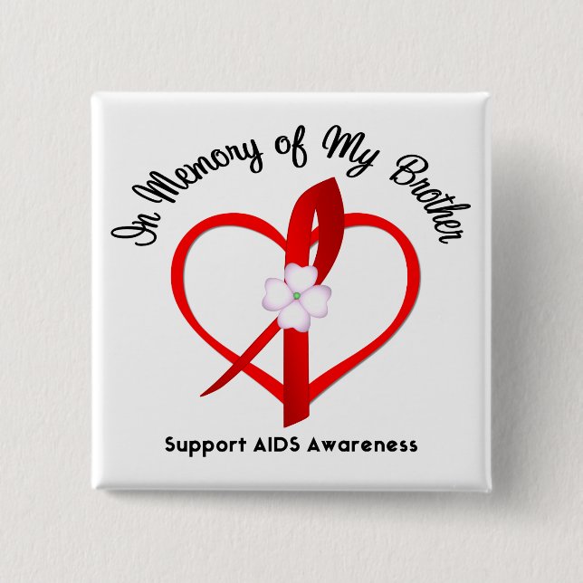 AIDS till minnet av min bror Knapp (Framsida)