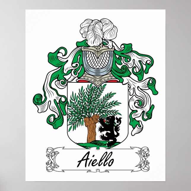 Aiello Family Crest Poster (Framsidan)