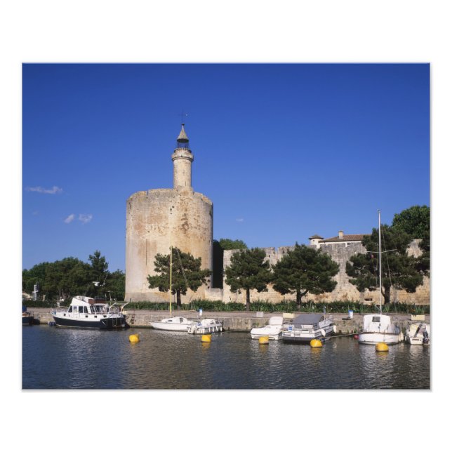 Aigues Mortes, Rhone och Sete kanal, Gard, Fototryck (Framsidan)